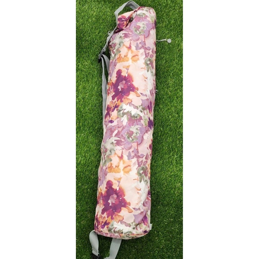 NWT Calme Violetta Floral Yoga Mat & Bag 112068